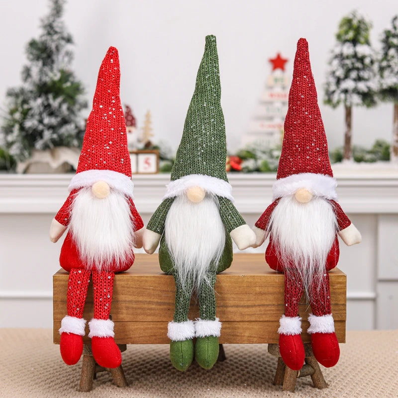 Małe Śmieszne Domowe Gnomy Pod Choinkę - Niesamowite Ozdoby Na Święta